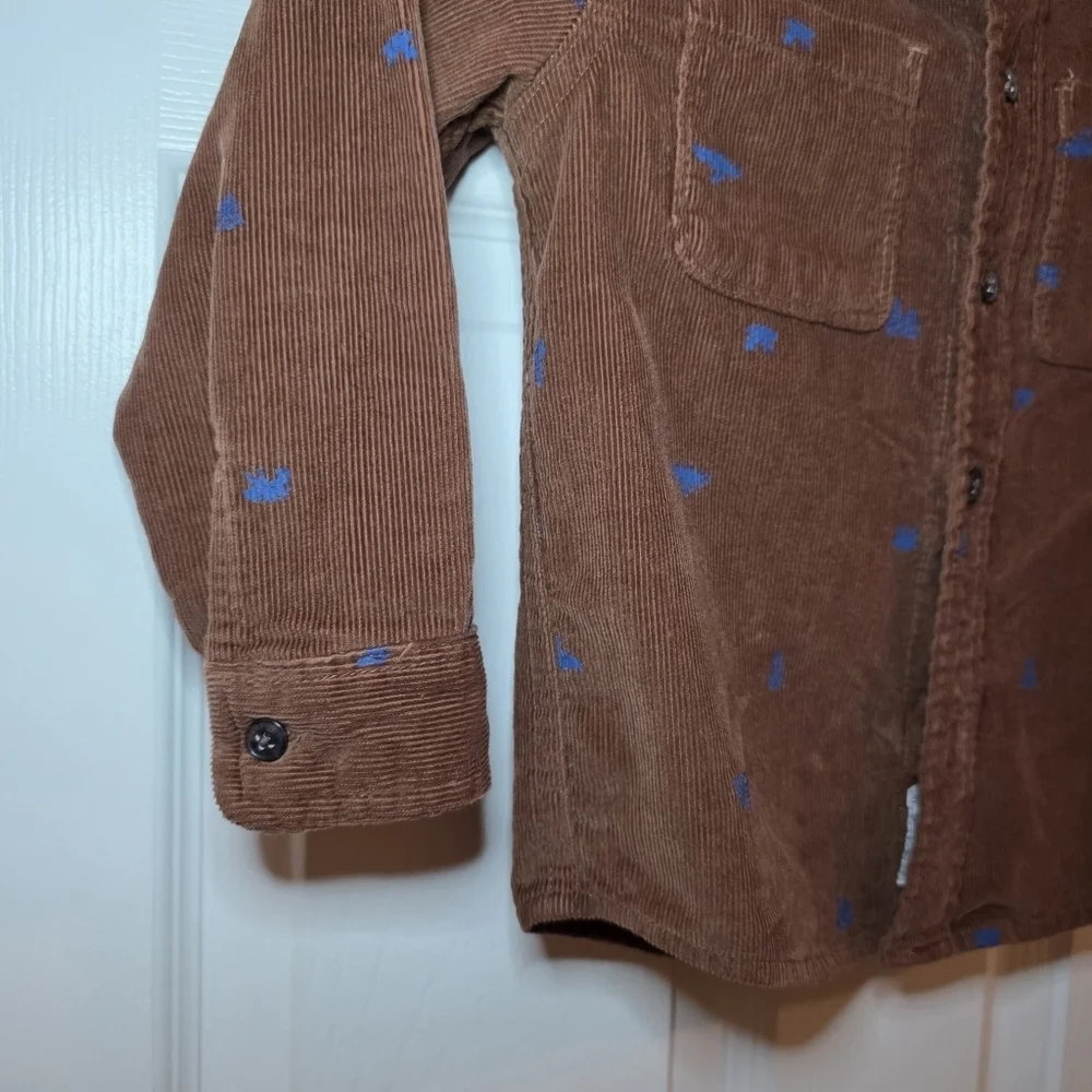 Carter's Toddler Mountain Print Corduroy Button-Front Shacket Sz 5T